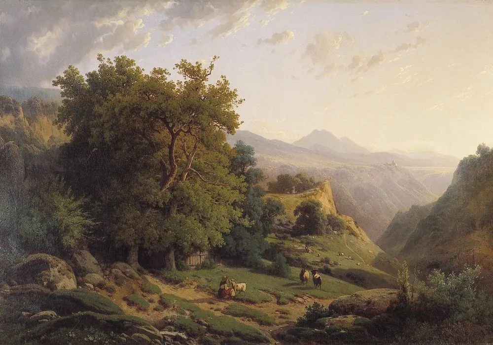 Berglandschap, Louis-Auguste Lapito