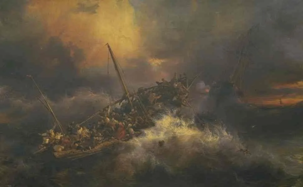 Coup de vent sur la rade d’Alger, Théodore Gudin