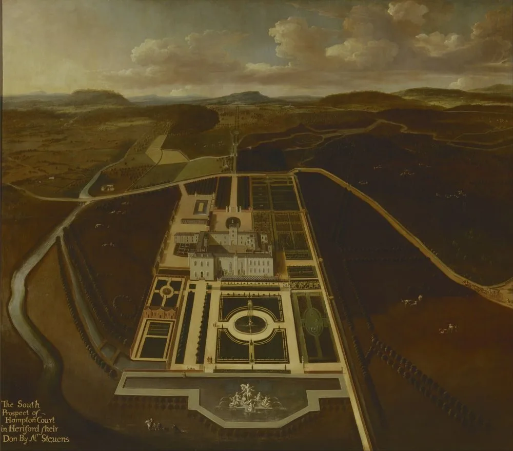 South Prospect of Hampton Court, Herefordshire, Jan Stevens