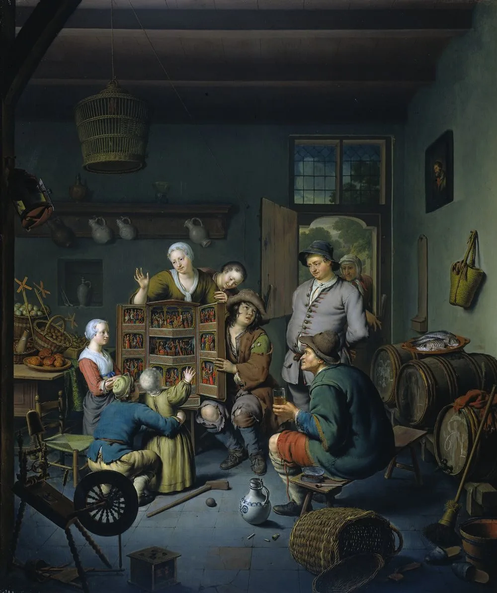 The Raree-show (’t Fraay Curieus), Willem van Mieris