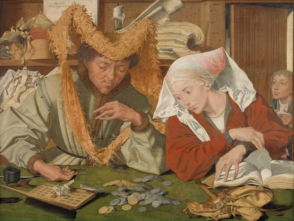 The Merchant and his Wife, Marinus van Reymerswaele
