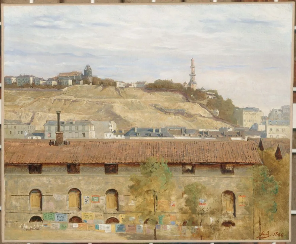 La butte Montmartre en 1866, Alfred-Eloi Auteroche
