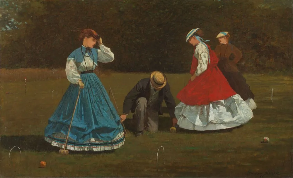 Croquet Scene, Winslow Homer