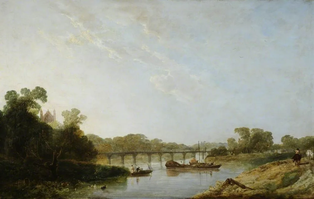 River Scene (Thames) with Eton Chapel (?)