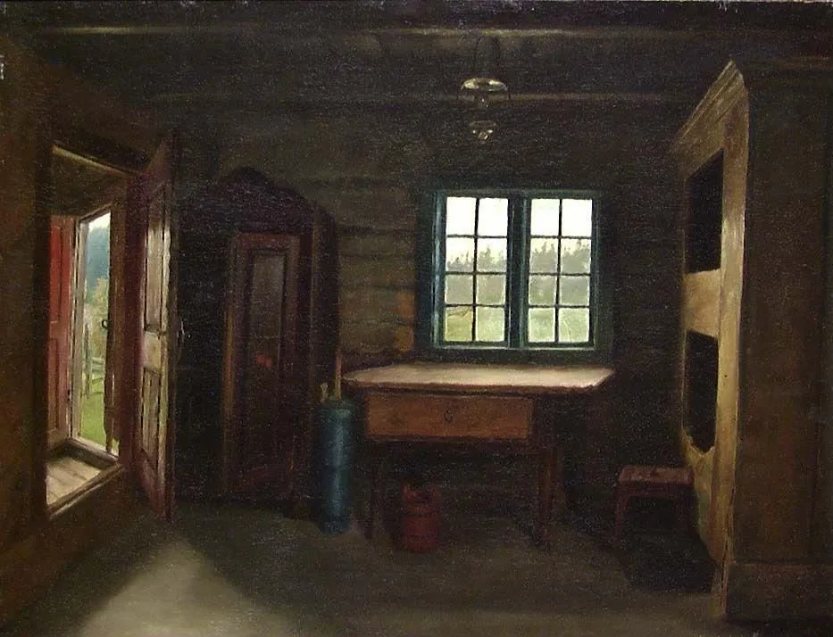 Kitchen Interior, Gustav Wentzel