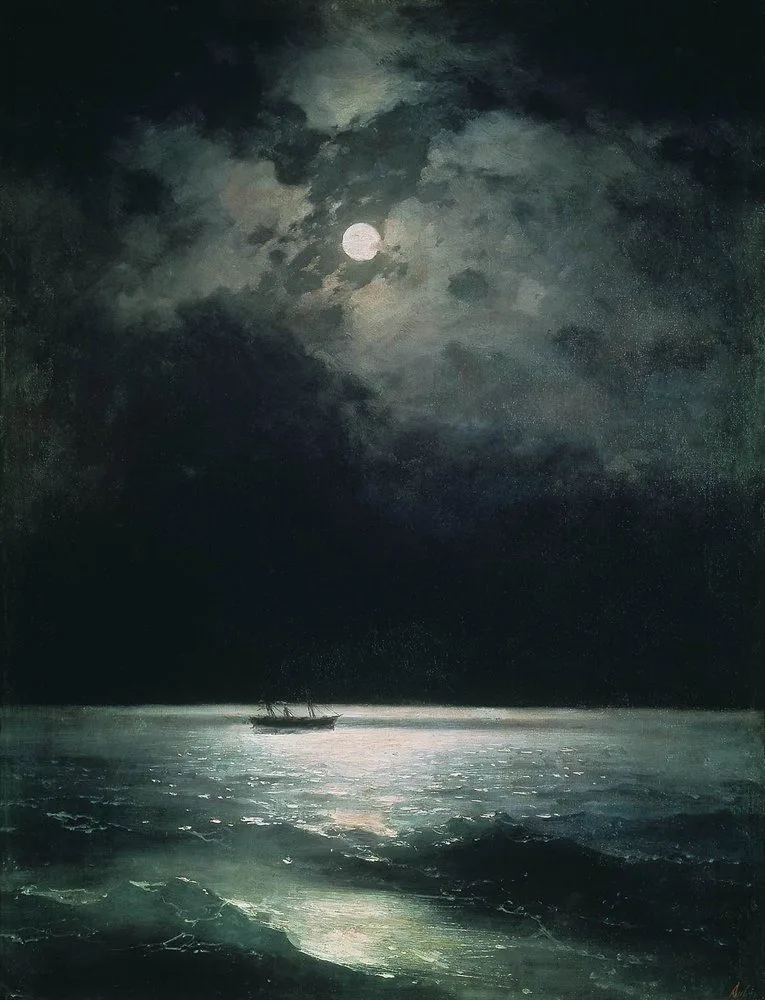 The Black Sea at night, Ivan Aivazovsky