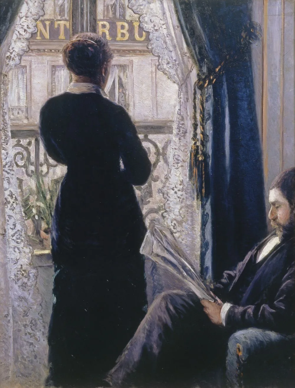 Interior.Woman at the Window, Gustave Caillebotte