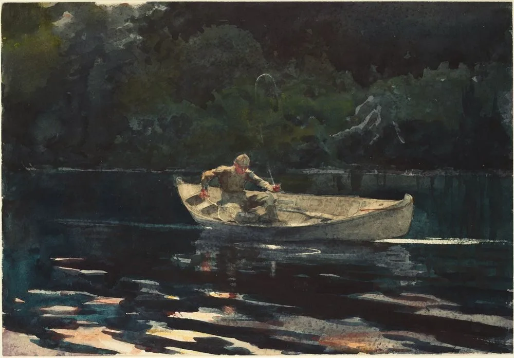 Fishing in the Adirondacks, Winslow Homer