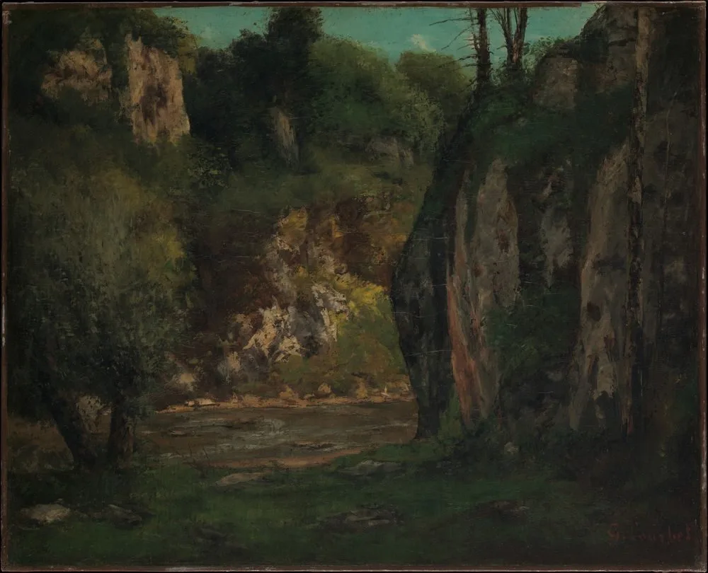The Hidden Brook, Gustave Courbet