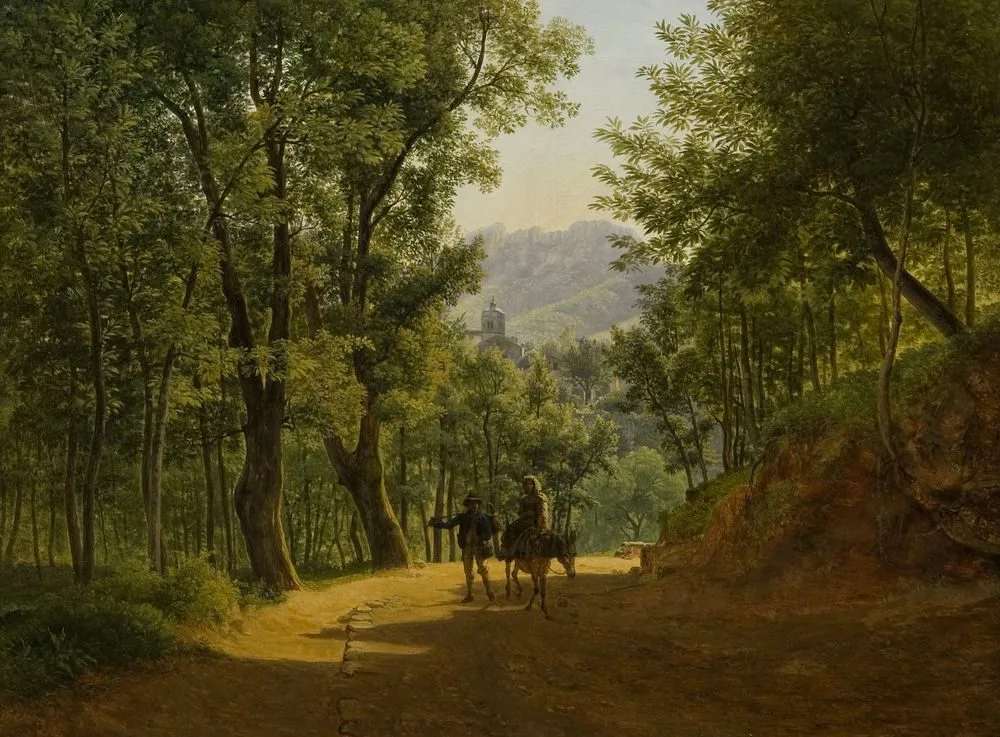 Italienische Landschaft, Josef Rebell
