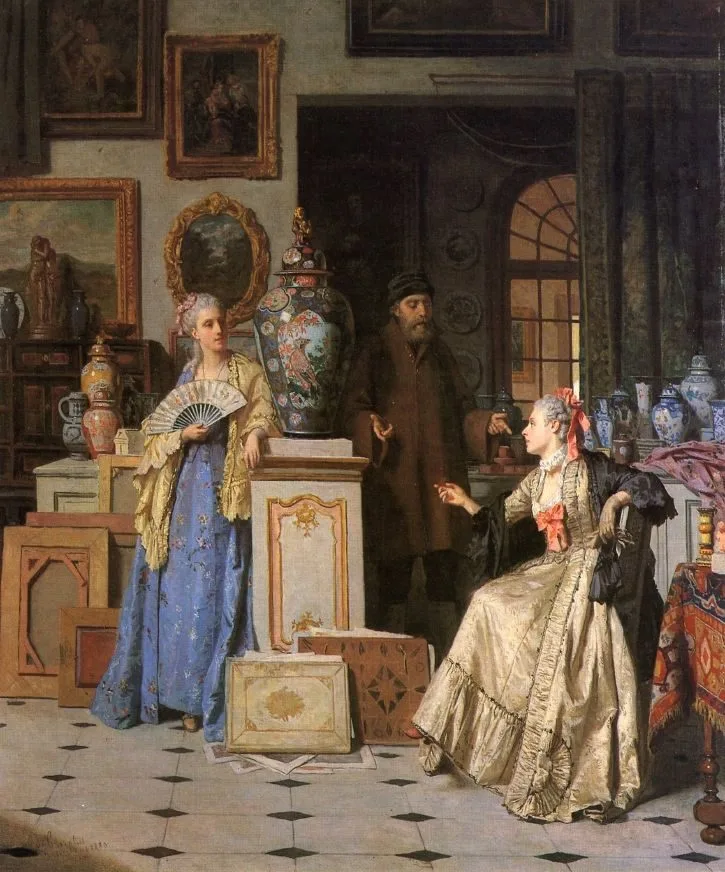 At the Antiquarian’s, Jean Carolus