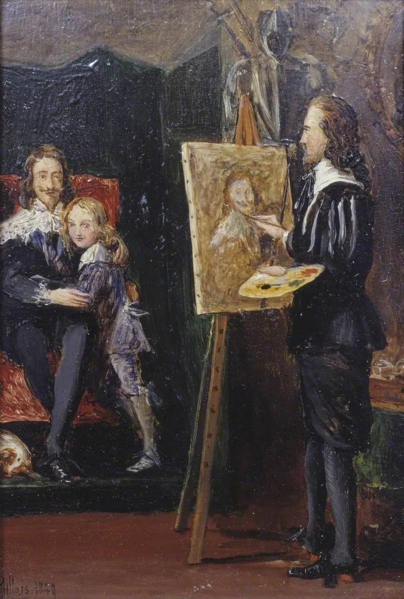 Charles I and his Son in the Studio of Van Dyck, John Everett Millais
