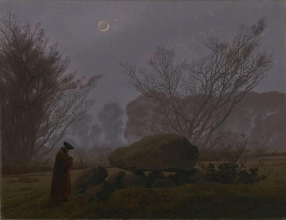 Walk at Dusk, Caspar David Friedrich
