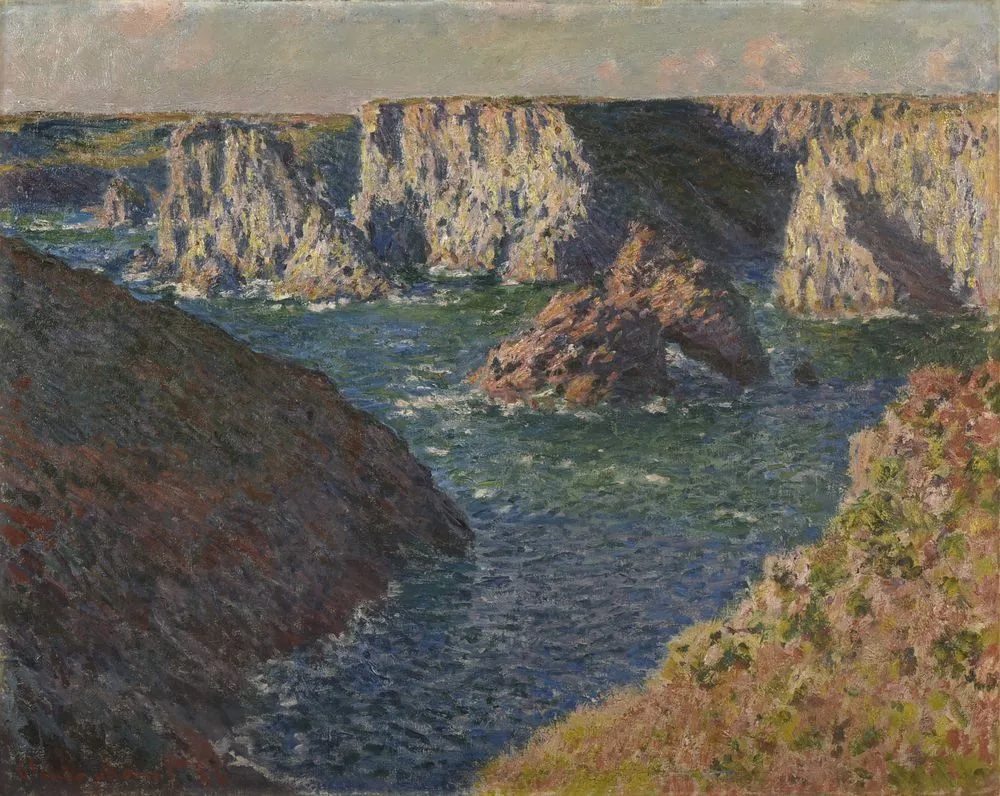 The Rocks of Belle-Ile, Claude Monet