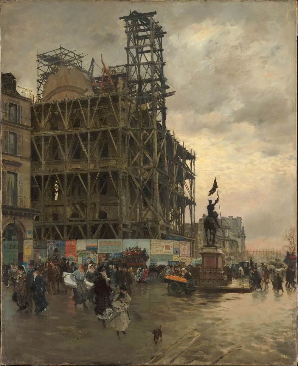 La Place des Pyramides, Paris (I), Giuseppe De Nittis