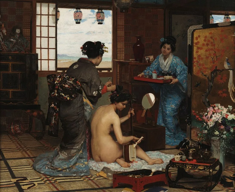 Toillette Japonaise, Marie-François Firmin-Girard