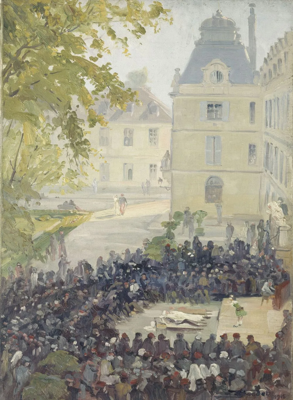 Concert donné aux blessés dans la cour de l’hôpital militaire du Val-de-Grâce, Ernest Victor Boudet