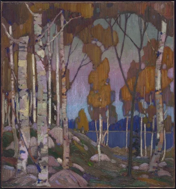 Decorative Landscape: Birches, Tom Thomson