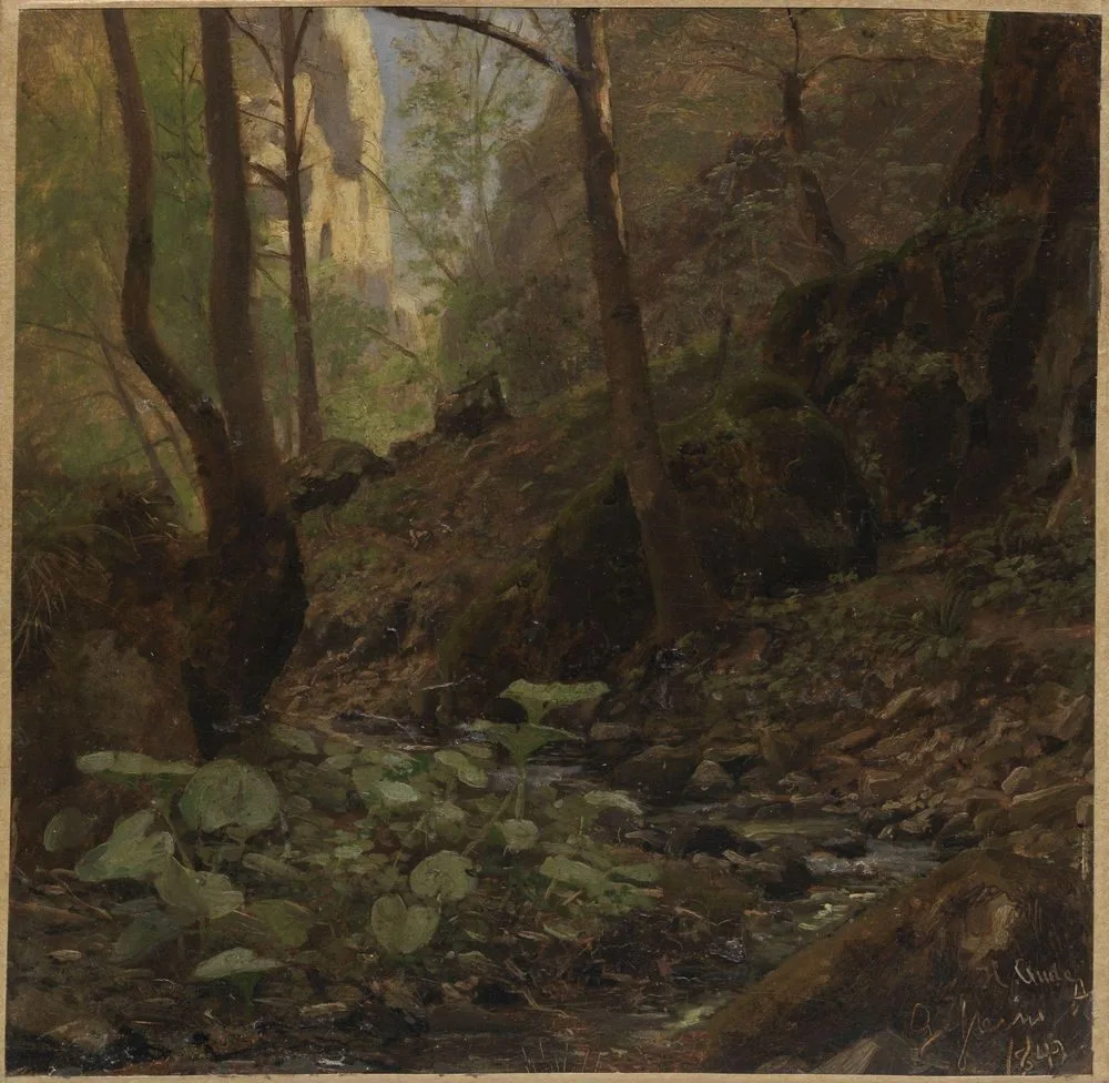Forest Study, Hans Gude