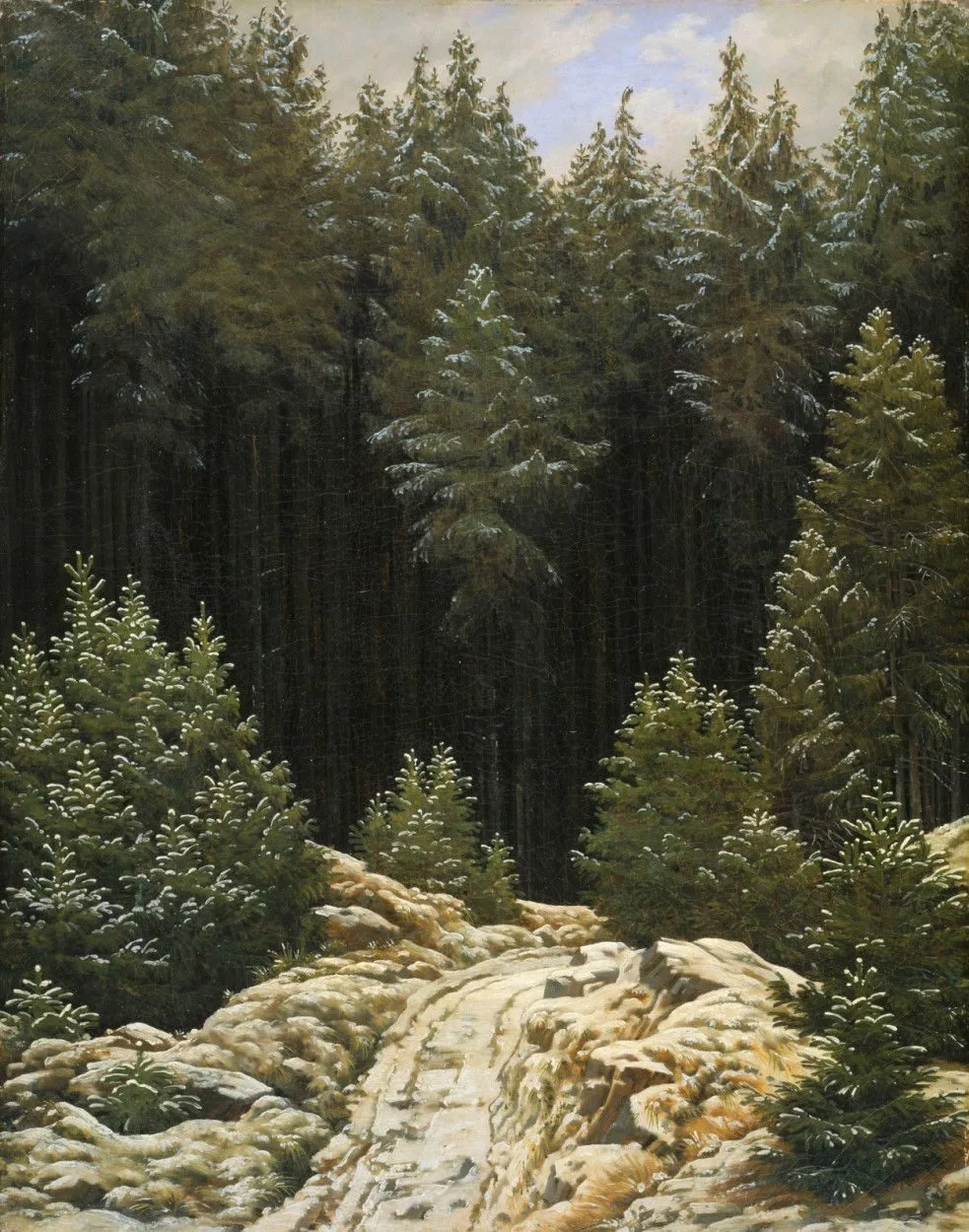 Early Snow, Caspar David Friedrich