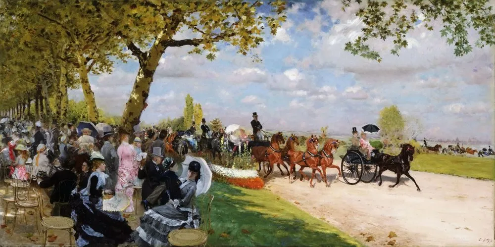 Return from the races, Giuseppe De Nittis