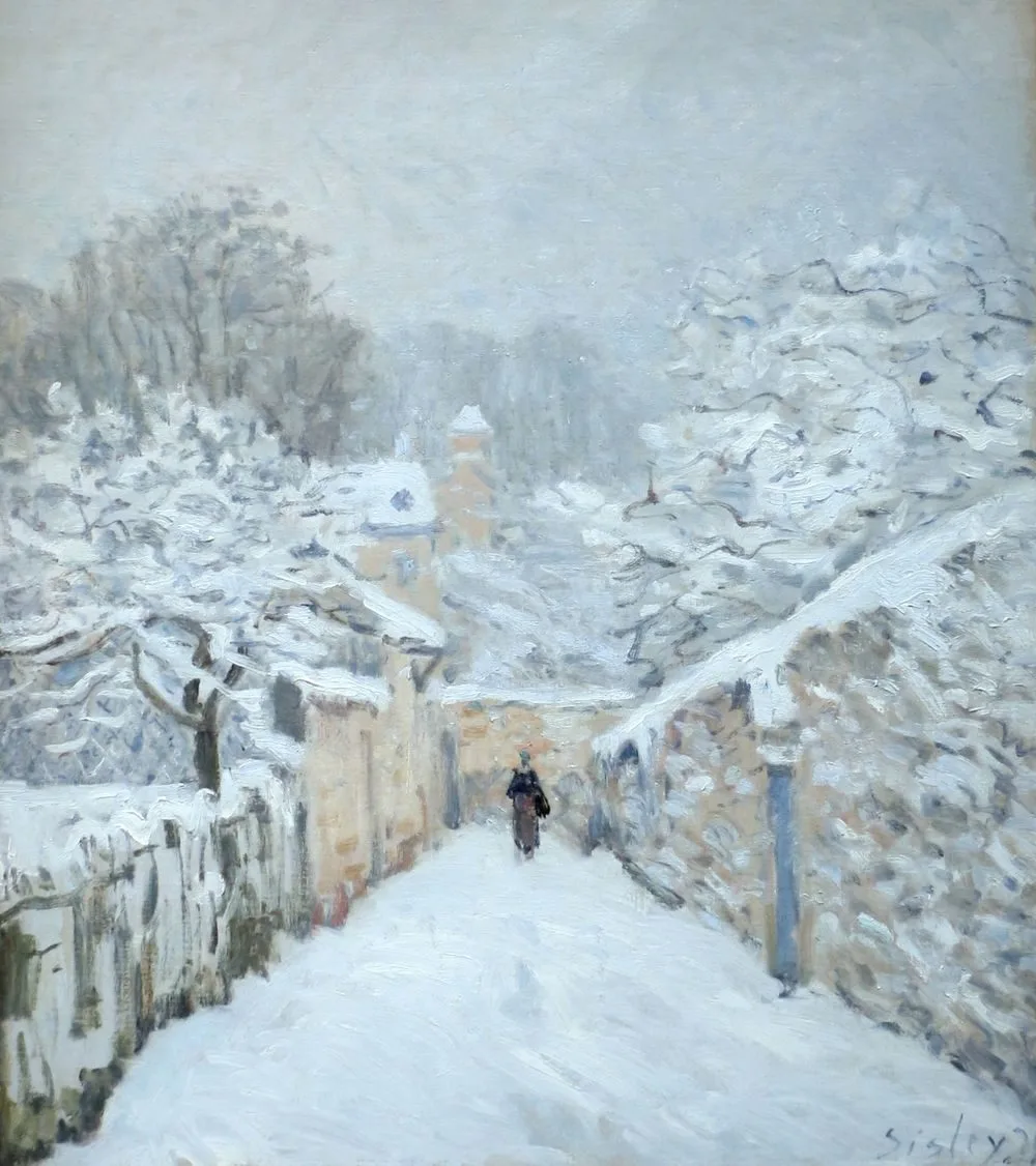 La neige à Louveciennes, Alfred Sisley