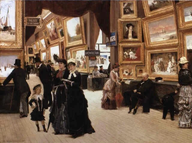 A Corner of the Salon in 1880, Édouard Joseph Dantan