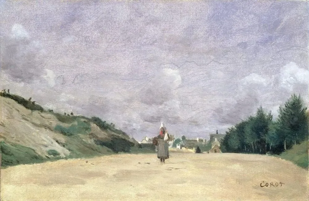Road in Normandy, Jean-Baptiste Camille Corot