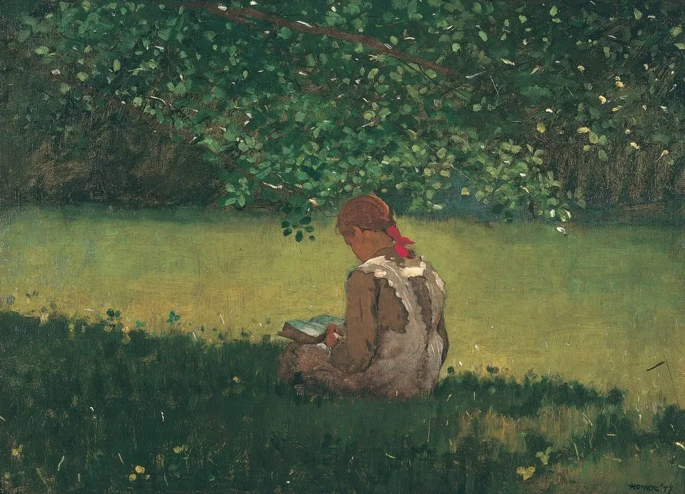 Reading by the Brook, Winslow Homer