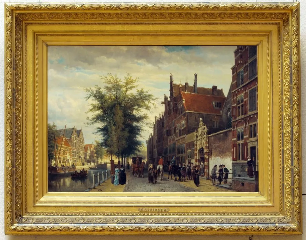 View of Amsterdam, 1879, Cornelis Springer