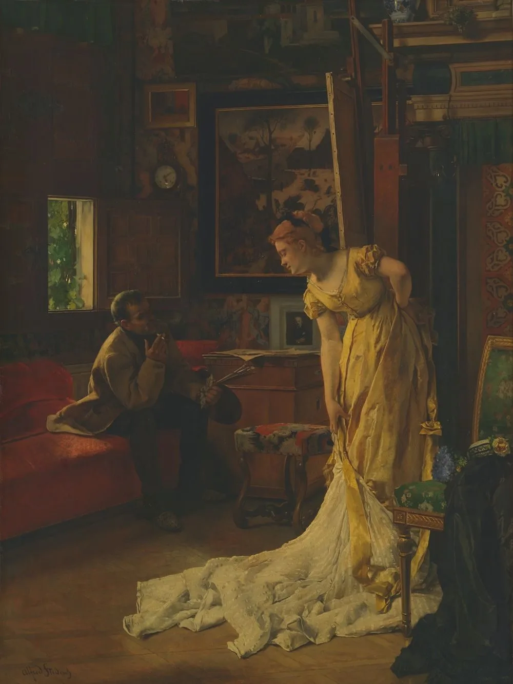 The Painter’s Studio, Alfred Stevens