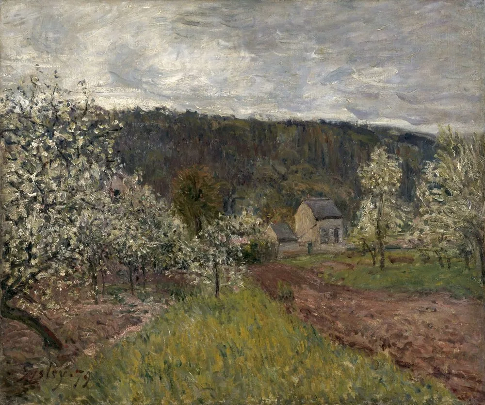 Rainy spring near Paris, Alfred Sisley