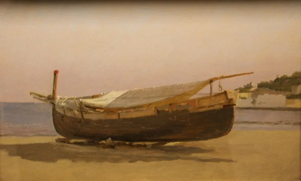 Boat, dragged on Shore, Christen Købke