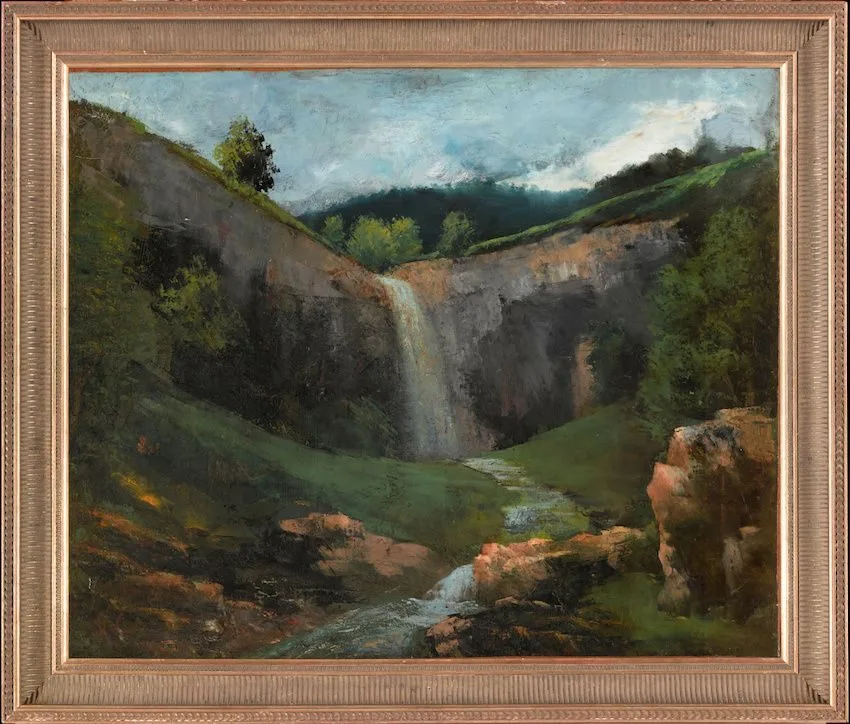 Cascade et ruisseau, Gustave Courbet