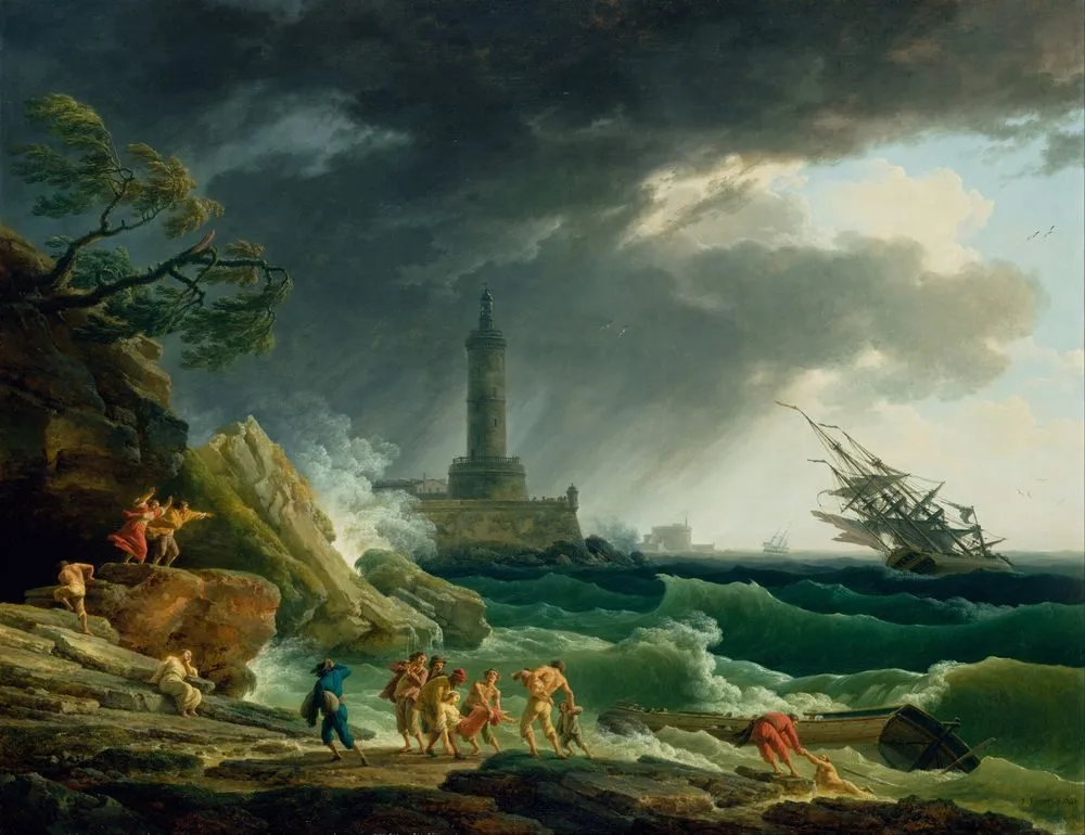 A Storm on a Mediterranean Coast, Joseph Vernet