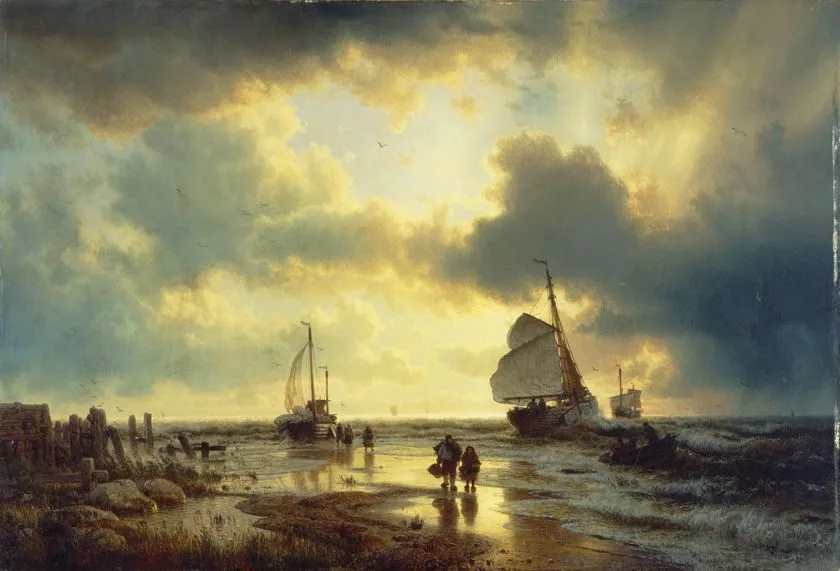 The Ebb Tide, Andreas Achenbach