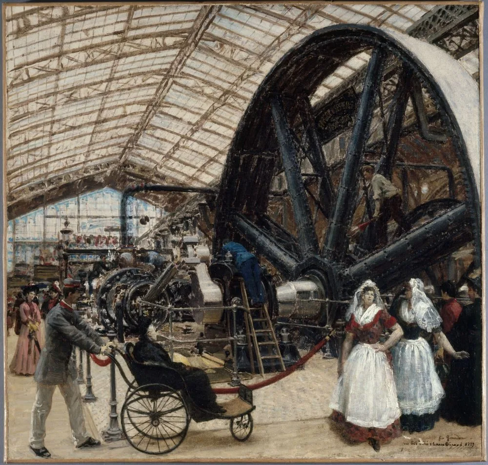 Intérieur de la galerie des machines à l’exposition universelle de 1889, Louis Béroud