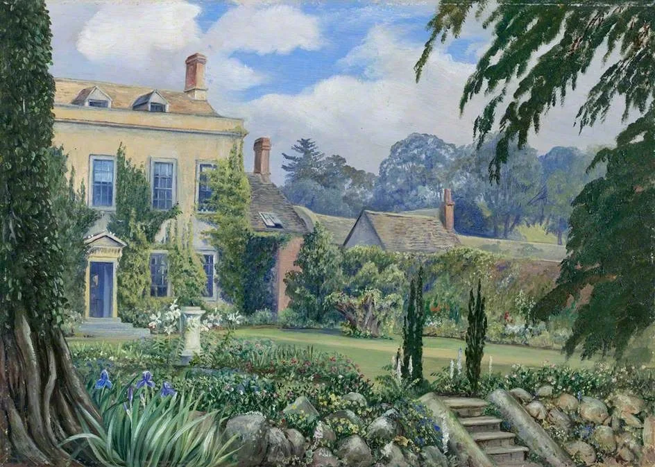Mount House and Garden, Alderley, Gloucestershire, England, Marianne North