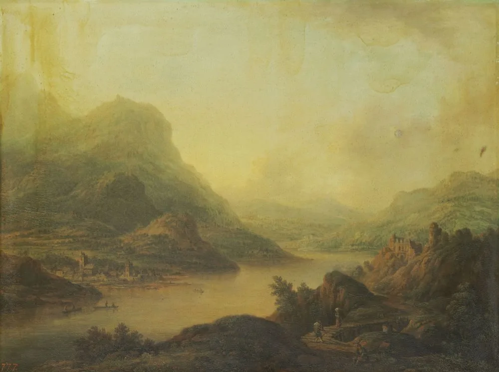 River Landscape, Christian Georg Schütz