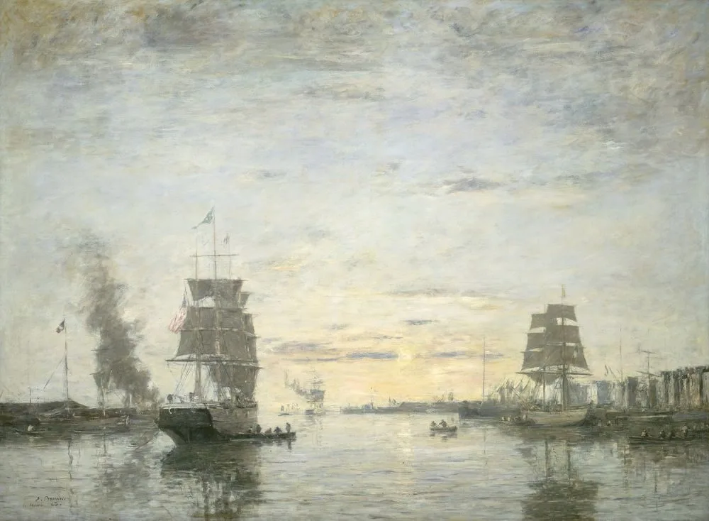 Entrance to the Harbor, Le Havre, Eugène Louis Boudin