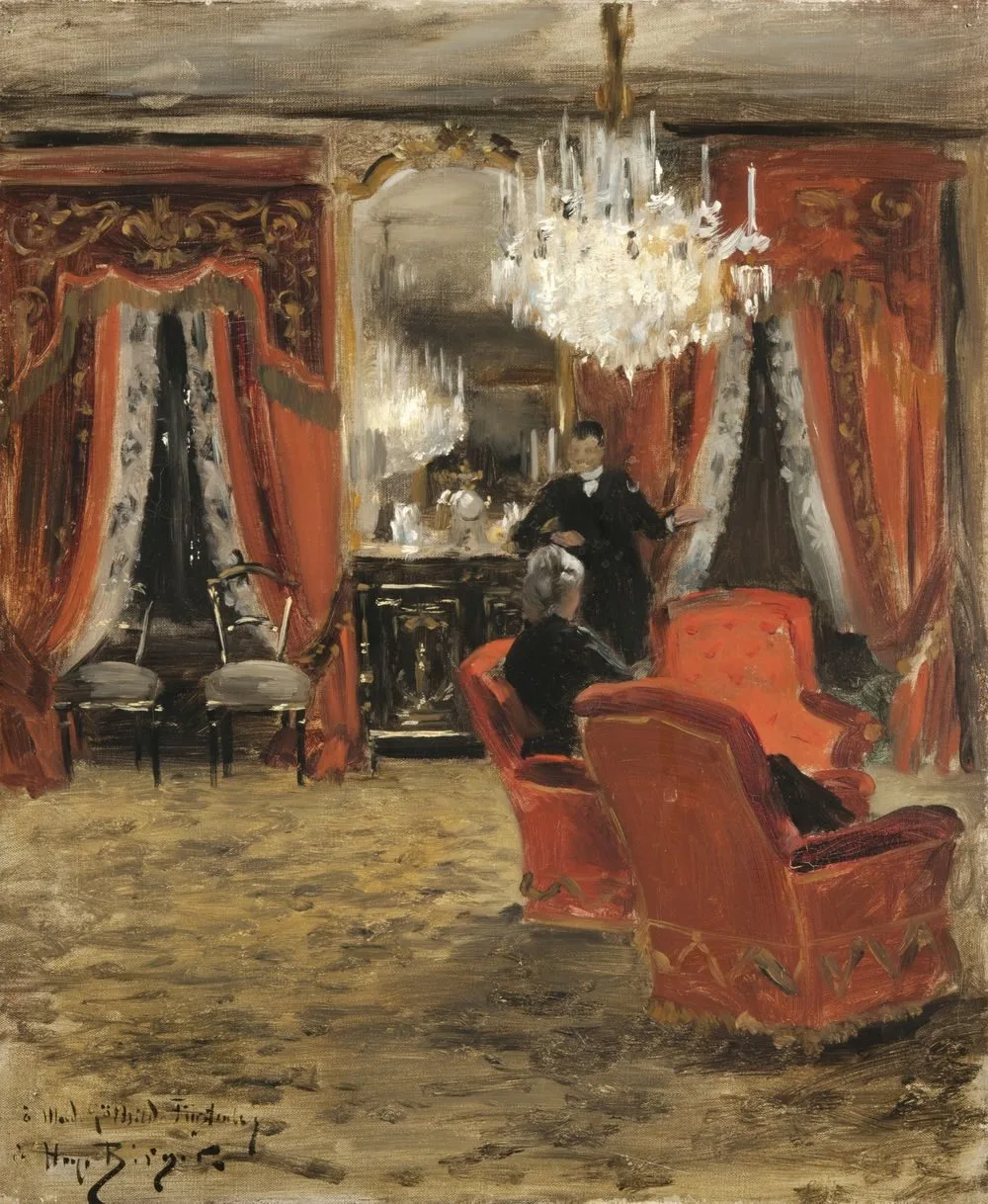 Interior from the Fürstenberg´s Home by Electric Light, Hugo Birger