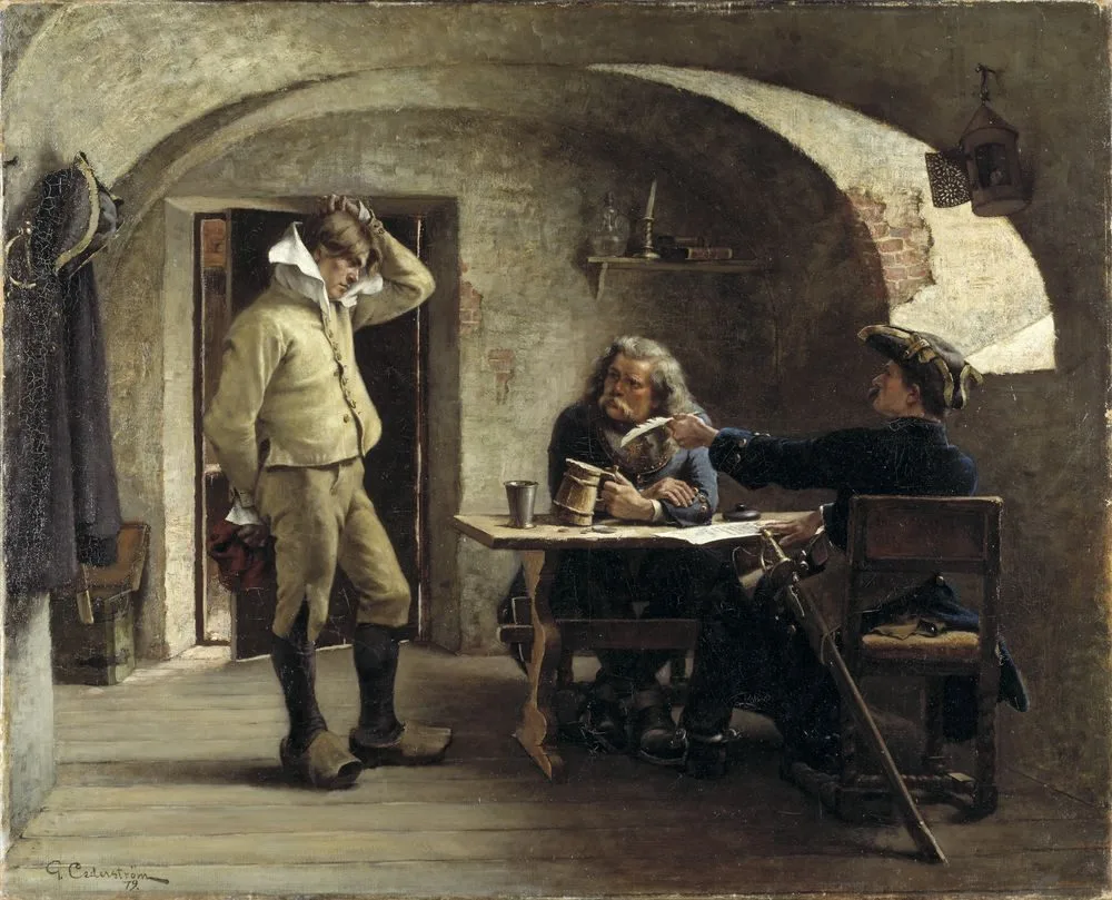 Recruiting Sergeants, Gustaf Cederström
