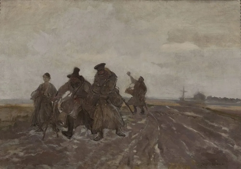 On the road, Józef Chełmoński