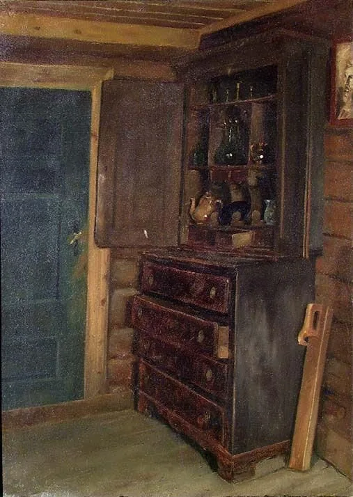 Interior from the Farm Grepperud, Gustav Wentzel