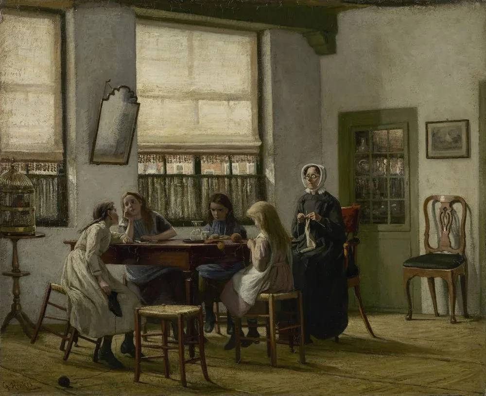 The knitting mistress, Gerke Henkes