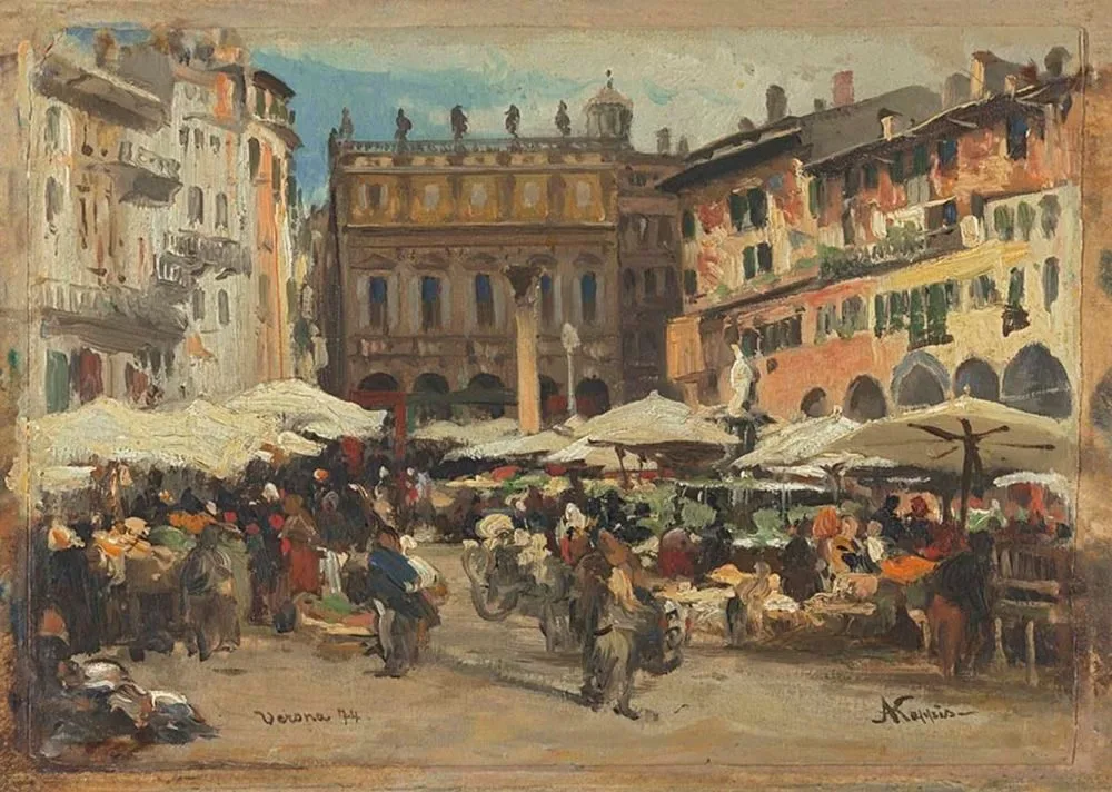Herbs Square in Verona, Albert Kappis