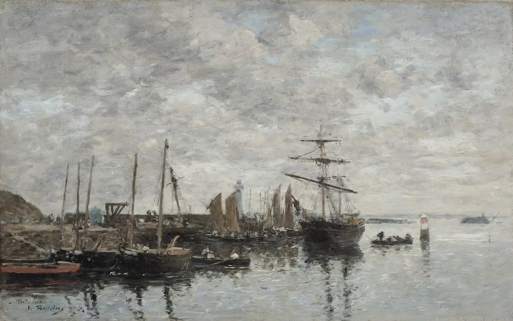 Portrieux, the port, Eugène Louis Boudin