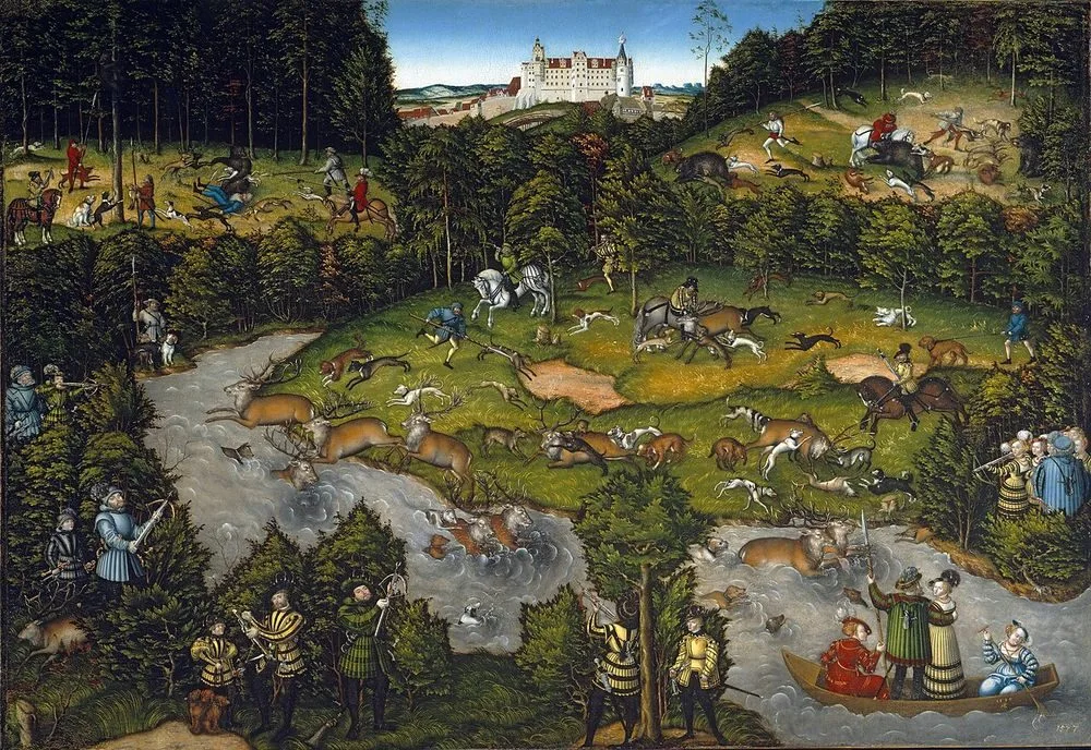 Hunting near Hartenfels Castle