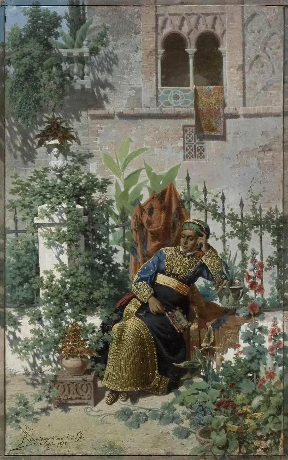 Mora en su jardín