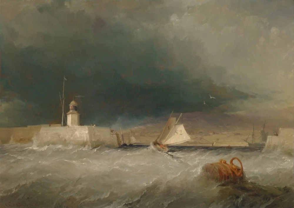 Port on a Stormy Day, George Chambers